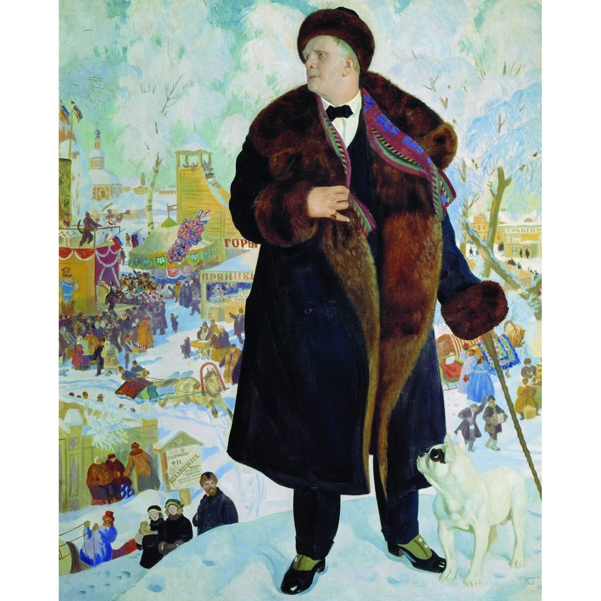 Б.М. Кустодиев. Портрет Ф. И. Шаляпина. 1921 г.