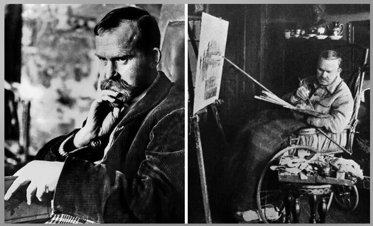 Борис Кустодиев в последние годы жизни.