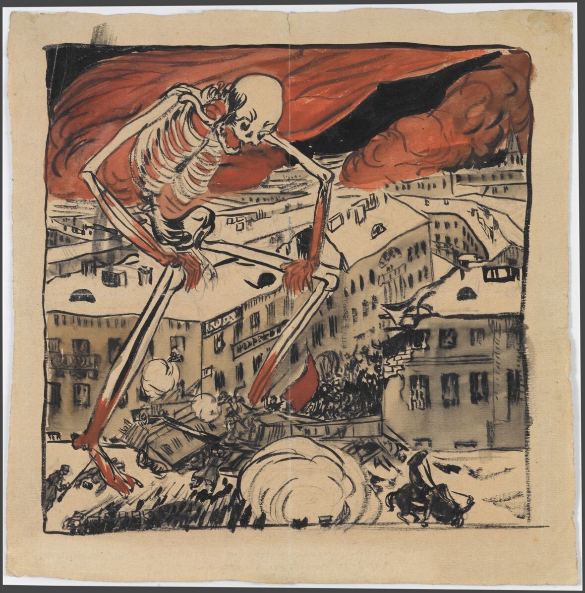 Б.М. Кустодиев. Бумага, гуашь. 1905 г.